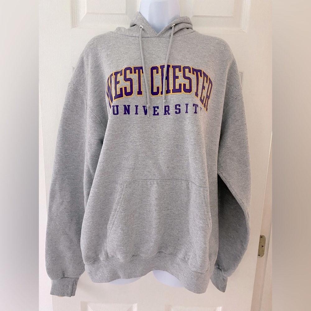 WEST CHESTER UNIVERSITY Gray Hooded Sweatshirt Champion Hoodie